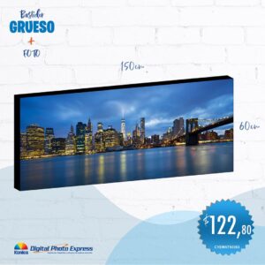 bastidor 60×150 incluye fotografía