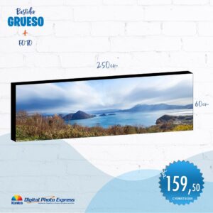 bastidor 60×250 incluye fotografía