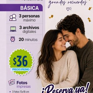 sesión fotográfica – básica