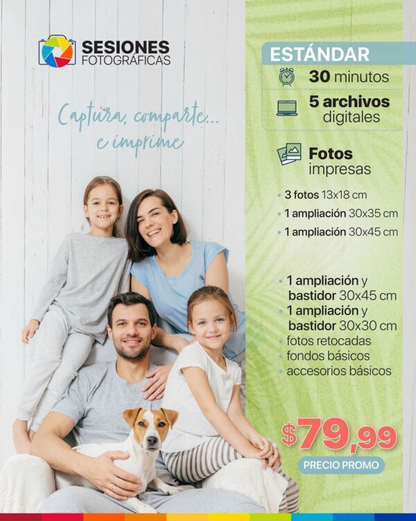 sesión fotográfica – estándar