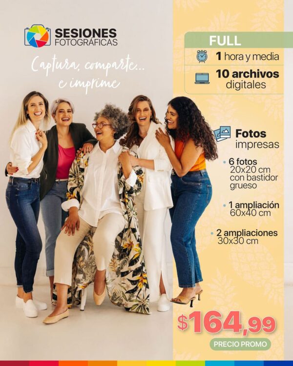 sesión fotográfica – full