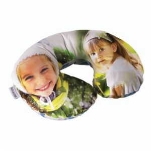 Almohada cervical sublimada con fotografía de niños