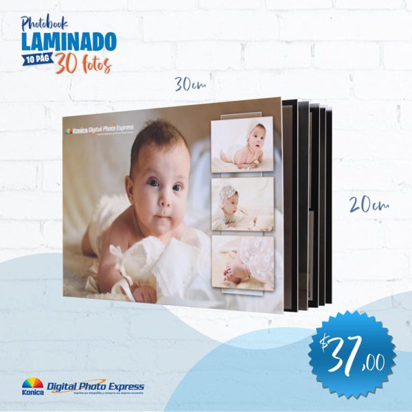 Álbum de fotografías con portada de bebé