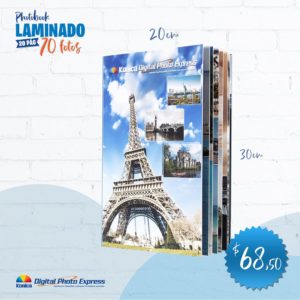 Álbum fotográfico con portada de la París
