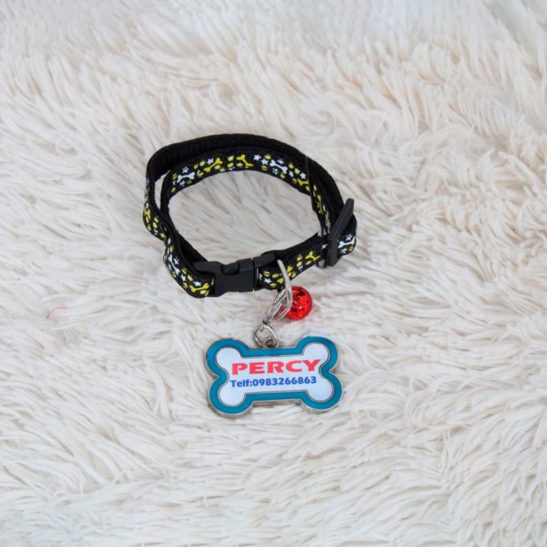 Dije sublimado para pello junto con el collar