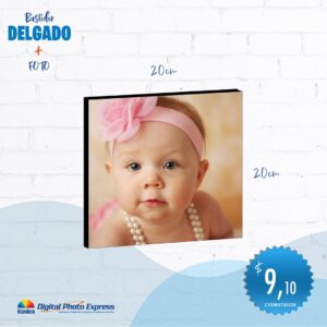 bastidor delgado 20x20 incluye fotografía