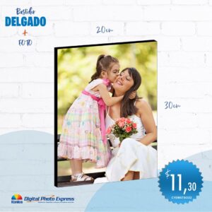 bastidor delgado 20x30 cm incluye fotografía