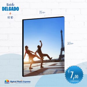 bastidor delgado 15x21 cm incluye fotografía
