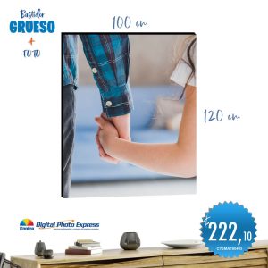 bastidor grueso + foto 100x120cm