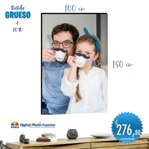 bastidor grueso + foto 100x150cm