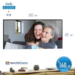 bastidor grueso + fotos 80x150cm