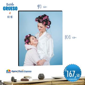 bastidor grueso + foto 90x100cm