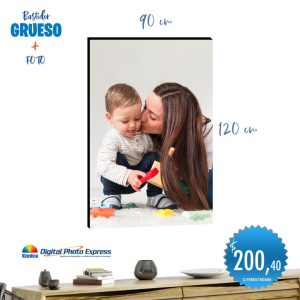 bastidor grueso + foto 90x120cm