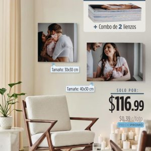 300 fotos 4r (tamaño 10x15cm) + combo de 2 lienzos