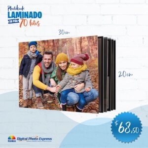 photobook laminado 20 páginas 70 fotos