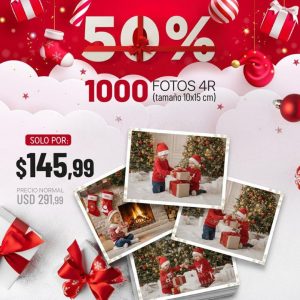 promo 50% de descuento en 1000 fotos 4r