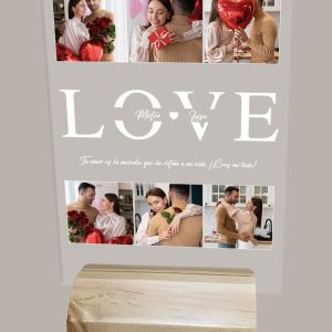 placa de acrílico personalizada grabada con láser.