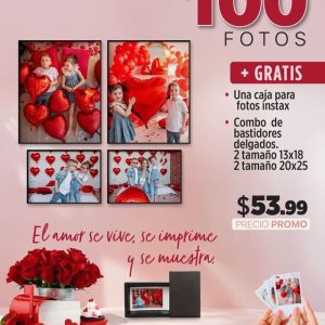 Promo 3R 100 fotos instax 5×8cm