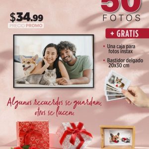 Promo 3R 50 fotos instax 5×8cm