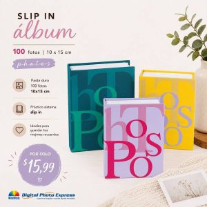 p h o t o s slip in álbum for 100 photos 10x15cm