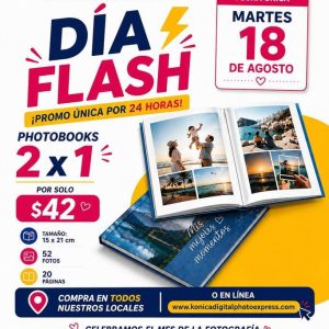 promo photobooks 2×1 por solo $42